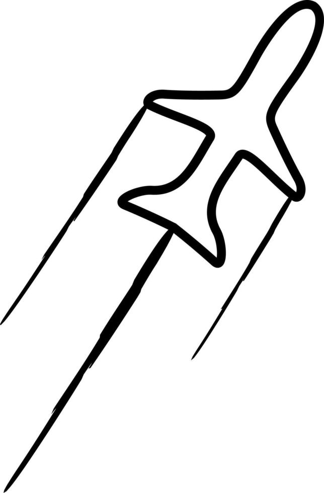 Plane line art icon, logo, illustration, and cartoon vector