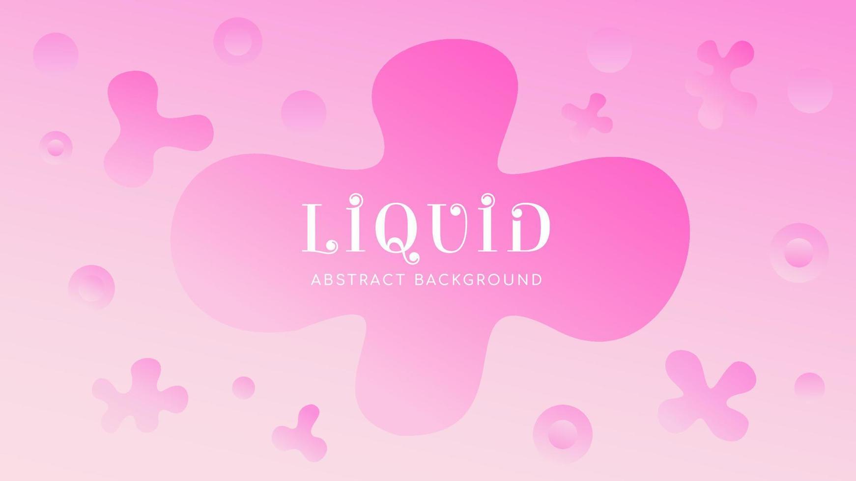 Beautiful Abstract Liquid Background with Editable Text Style, Sweet Pink and White Color Gradient vector