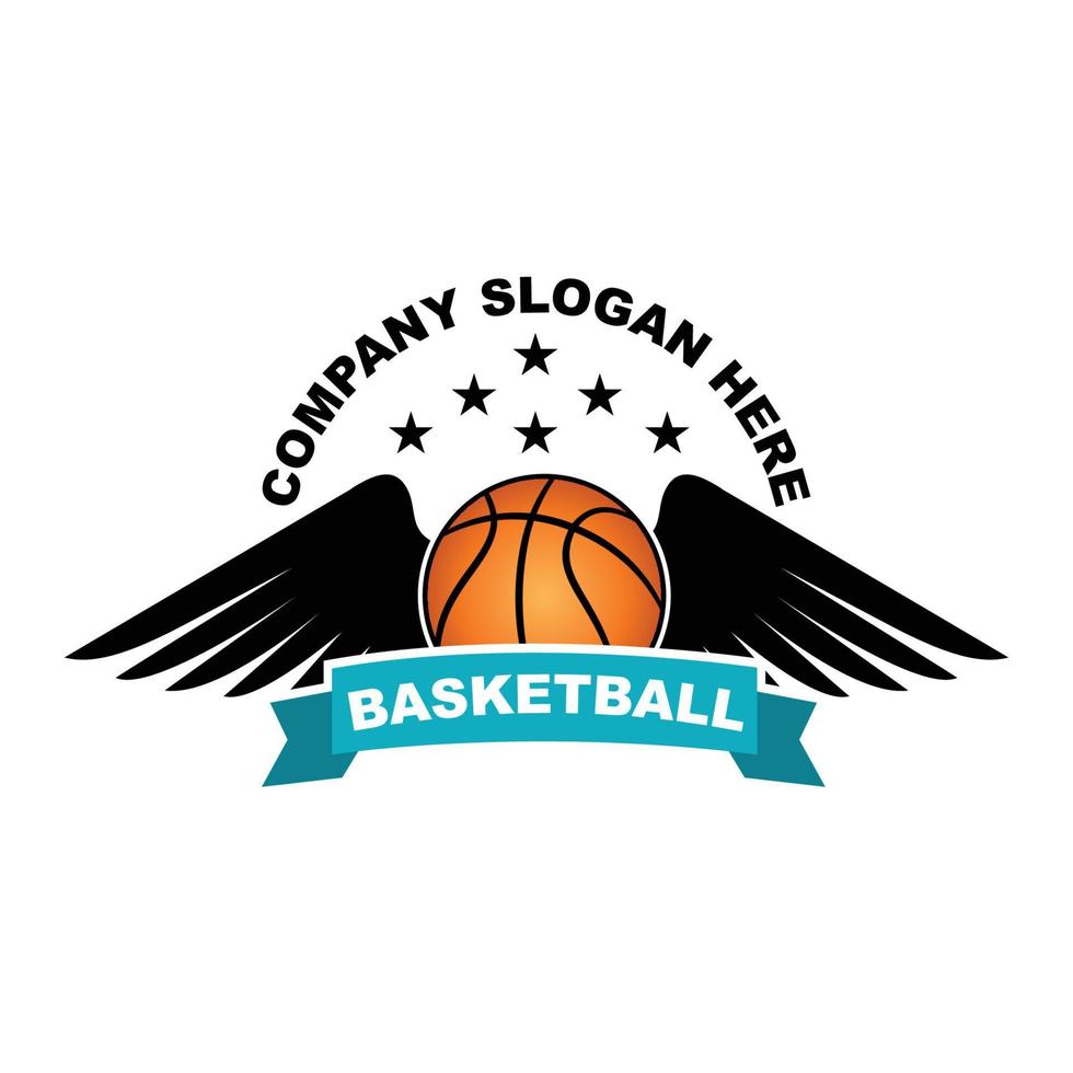 basketball logo vector, world sports, design for teams, stickers, banners, screen printing vector