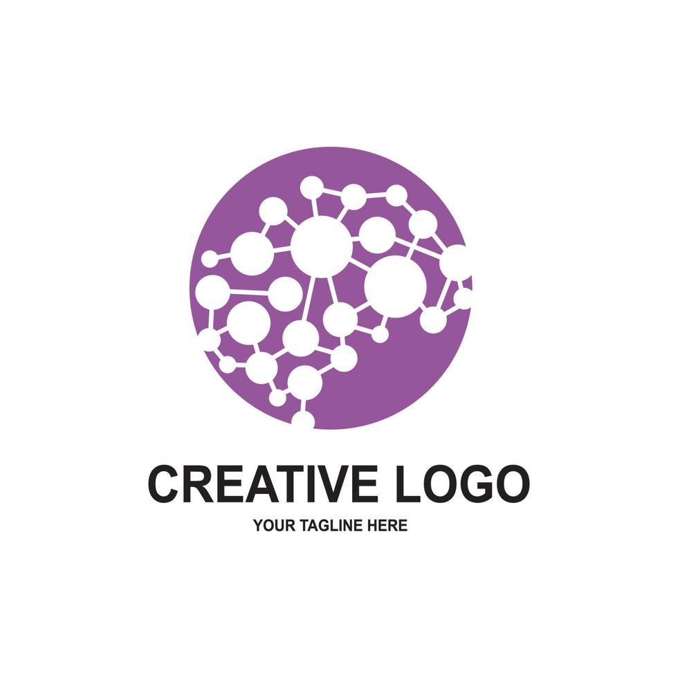 human intelligence brain logo vector design