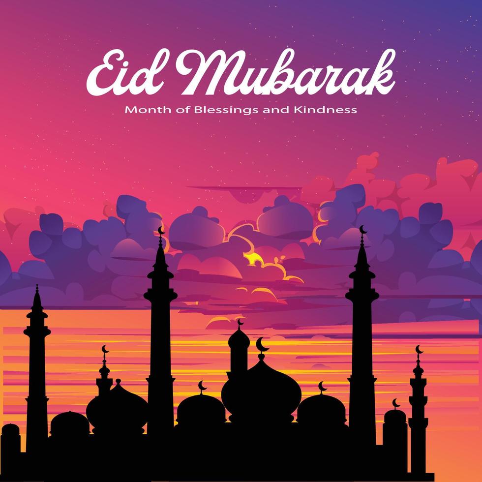 vector diseño de eid al-fitr musulmán logo, fondos de pantalla, antecedentes