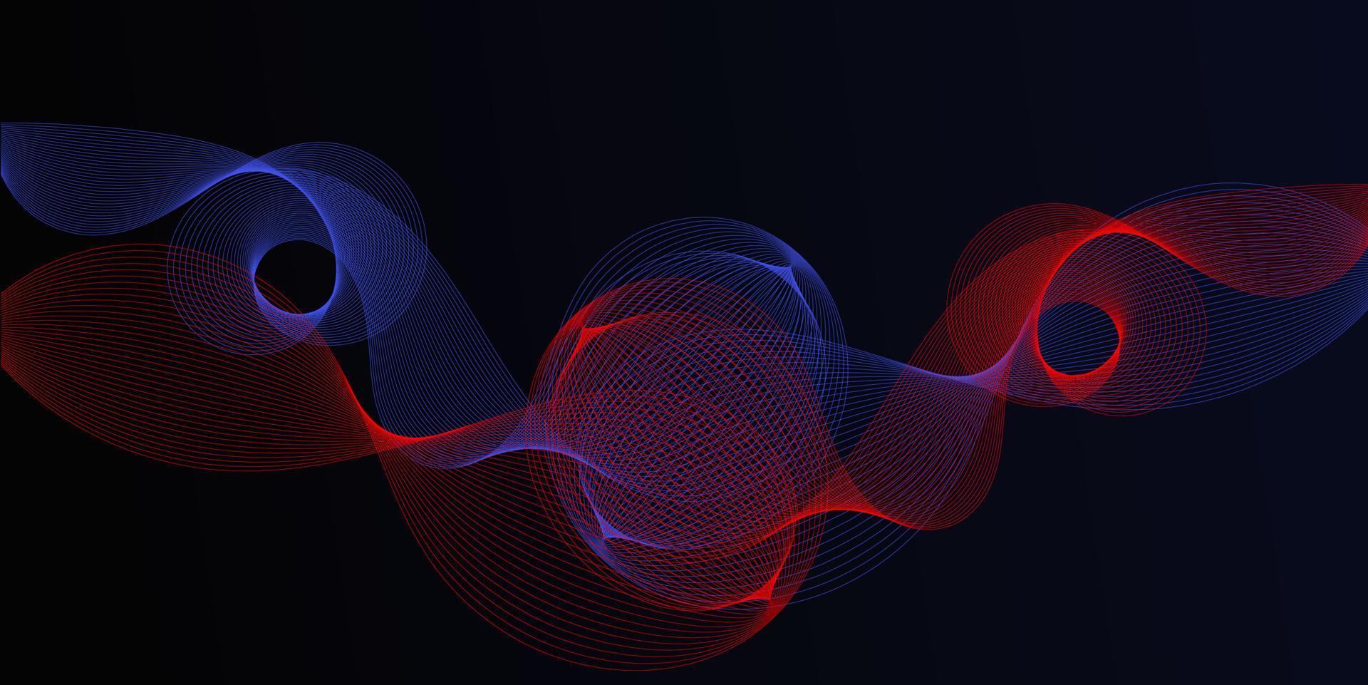 abstract wavy line background vector