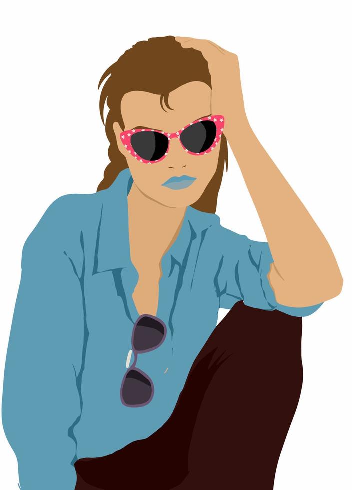 resumen mujer retrato clipart vector