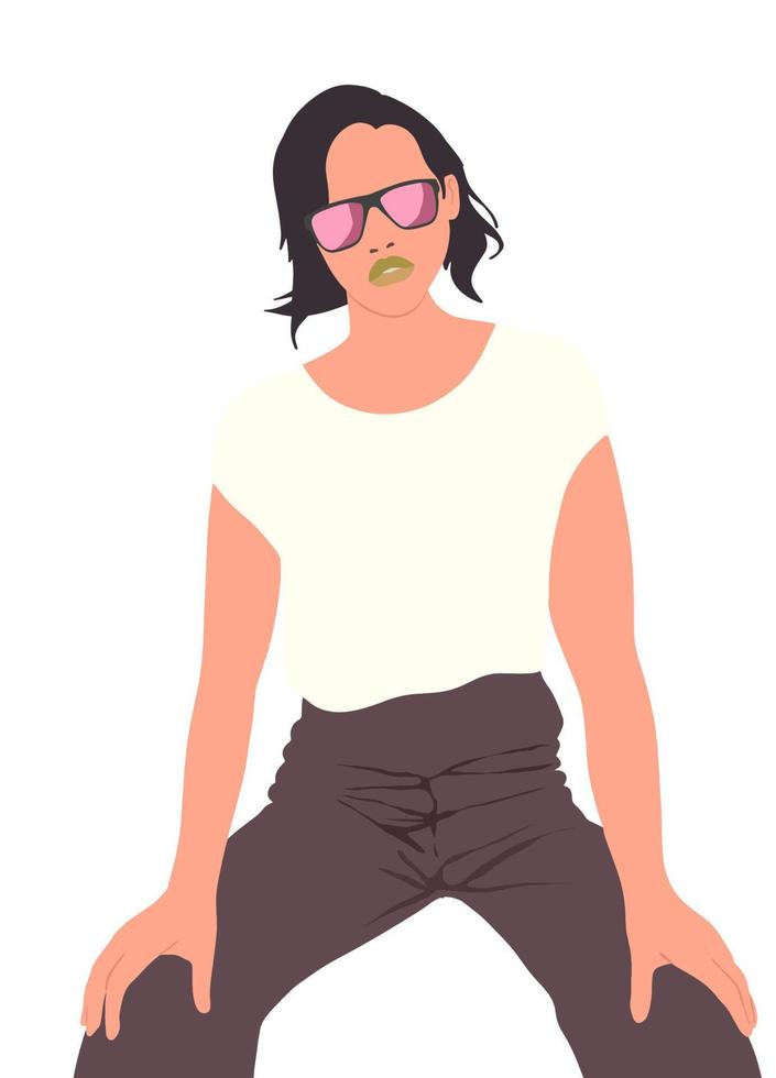 resumen mujer retrato clipart vector