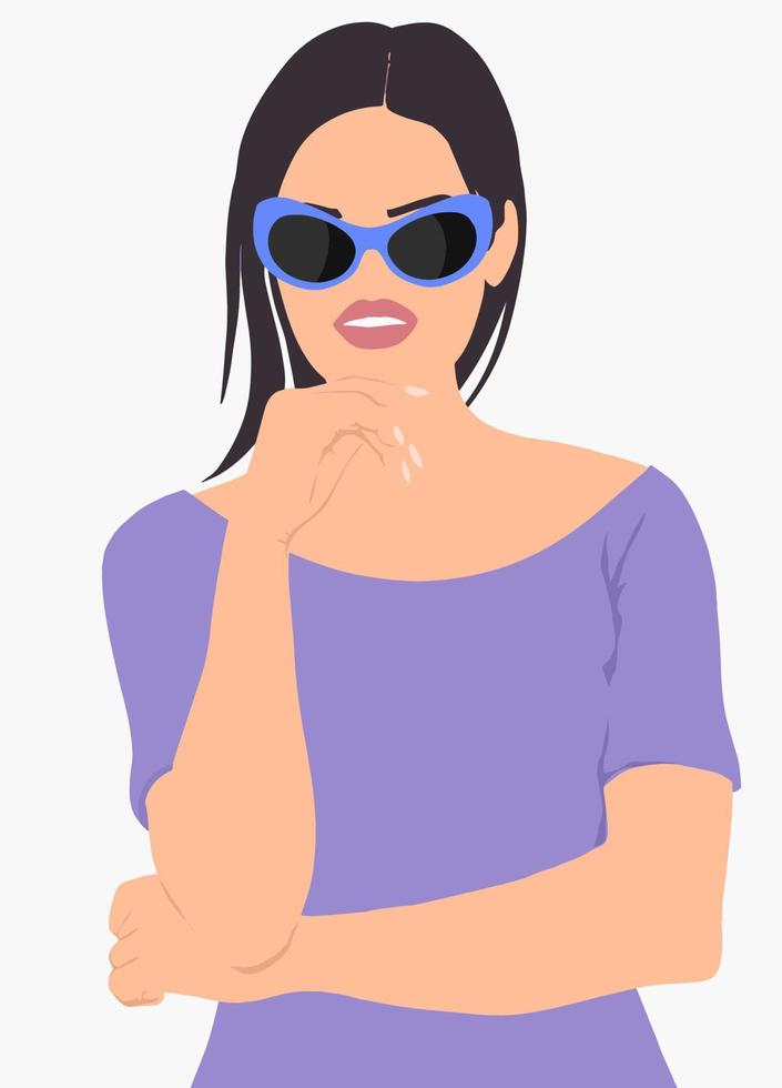 resumen mujer retrato clipart vector