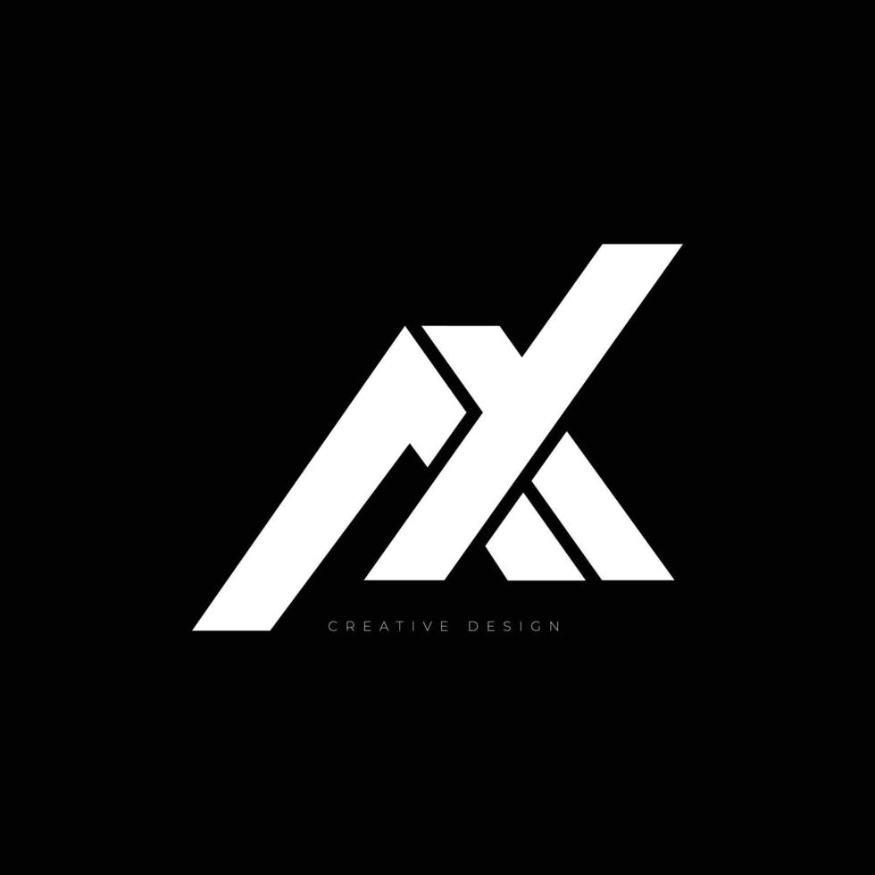 AX letter branding  creative design vector