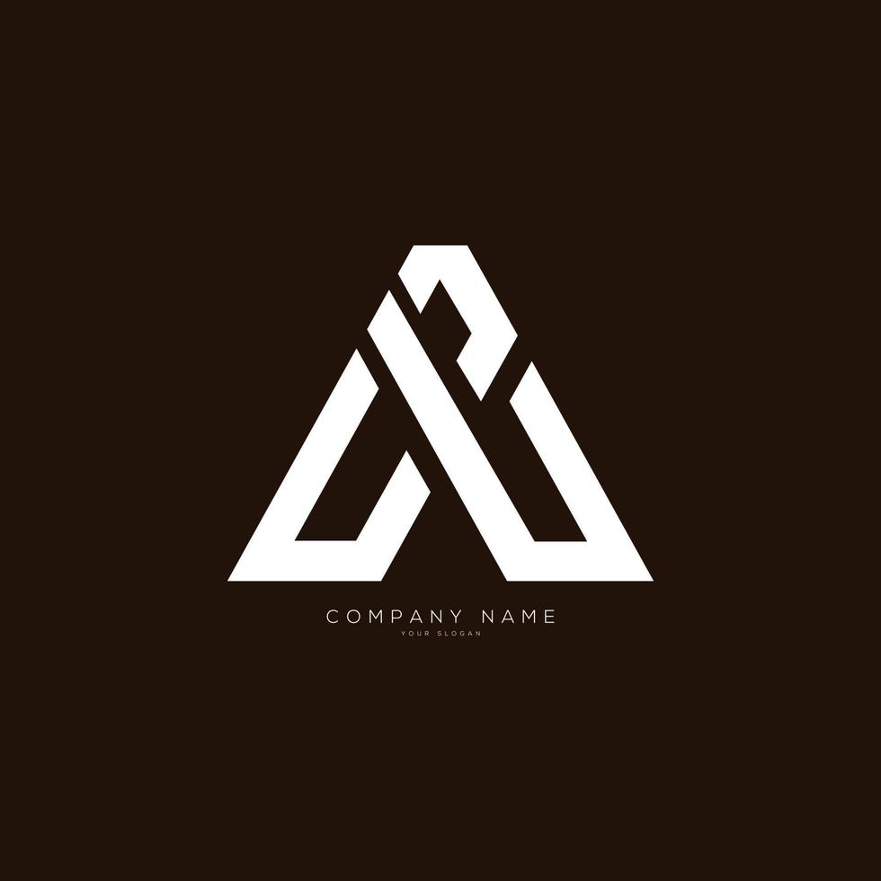 AB Minimal creative logo vector