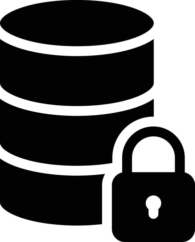database lock vector illustration on a background.Premium quality symbols.vector icons for concept and graphic design.
