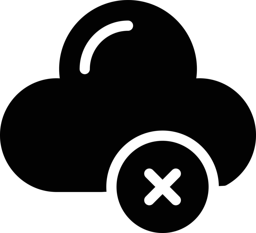 cloud cancel vector illustration on a background.Premium quality symbols.vector icons for concept and graphic design.