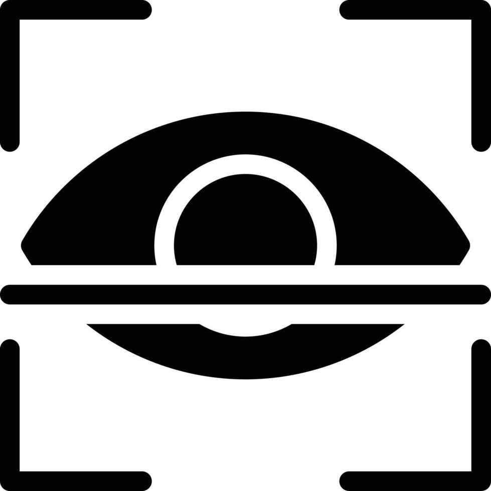 eye scan vector illustration on a background.Premium quality symbols.vector icons for concept and graphic design.