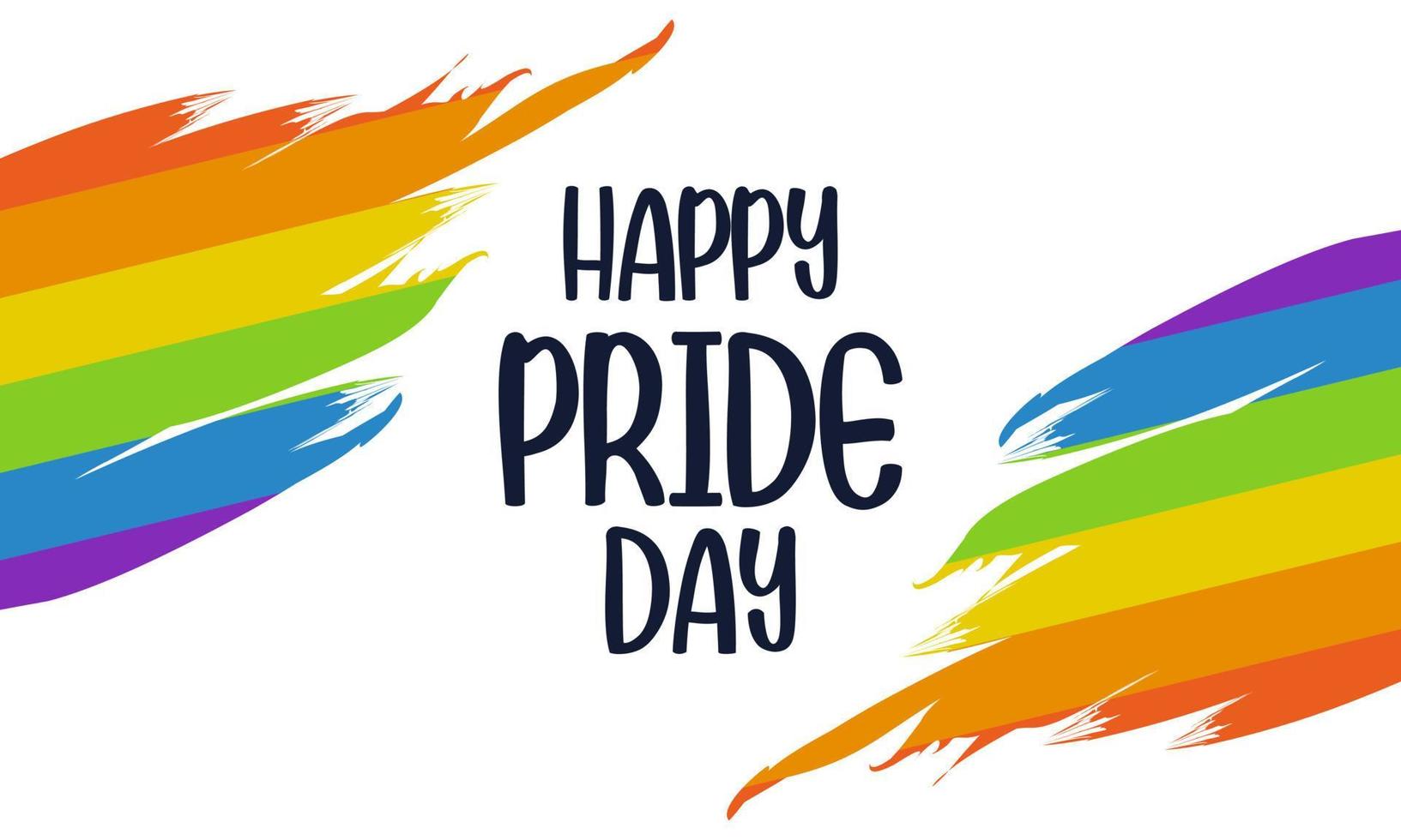 Pride day flag ribbon background vector