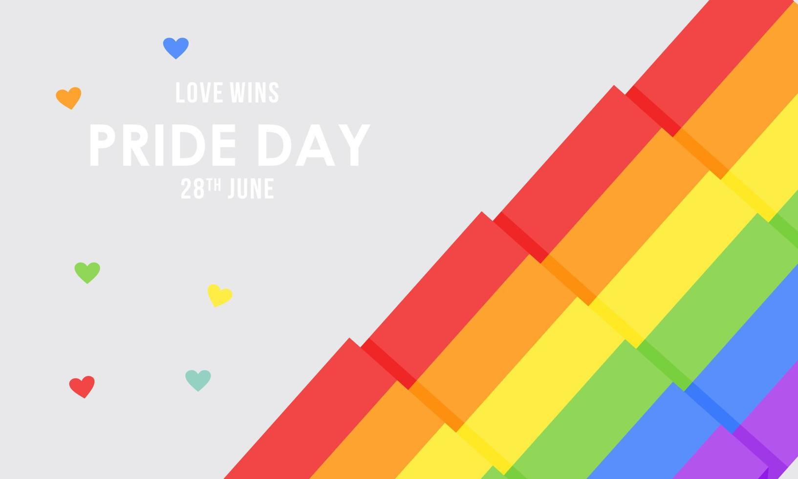 Pride day flag ribbon background 19851712 Vector Art at Vecteezy