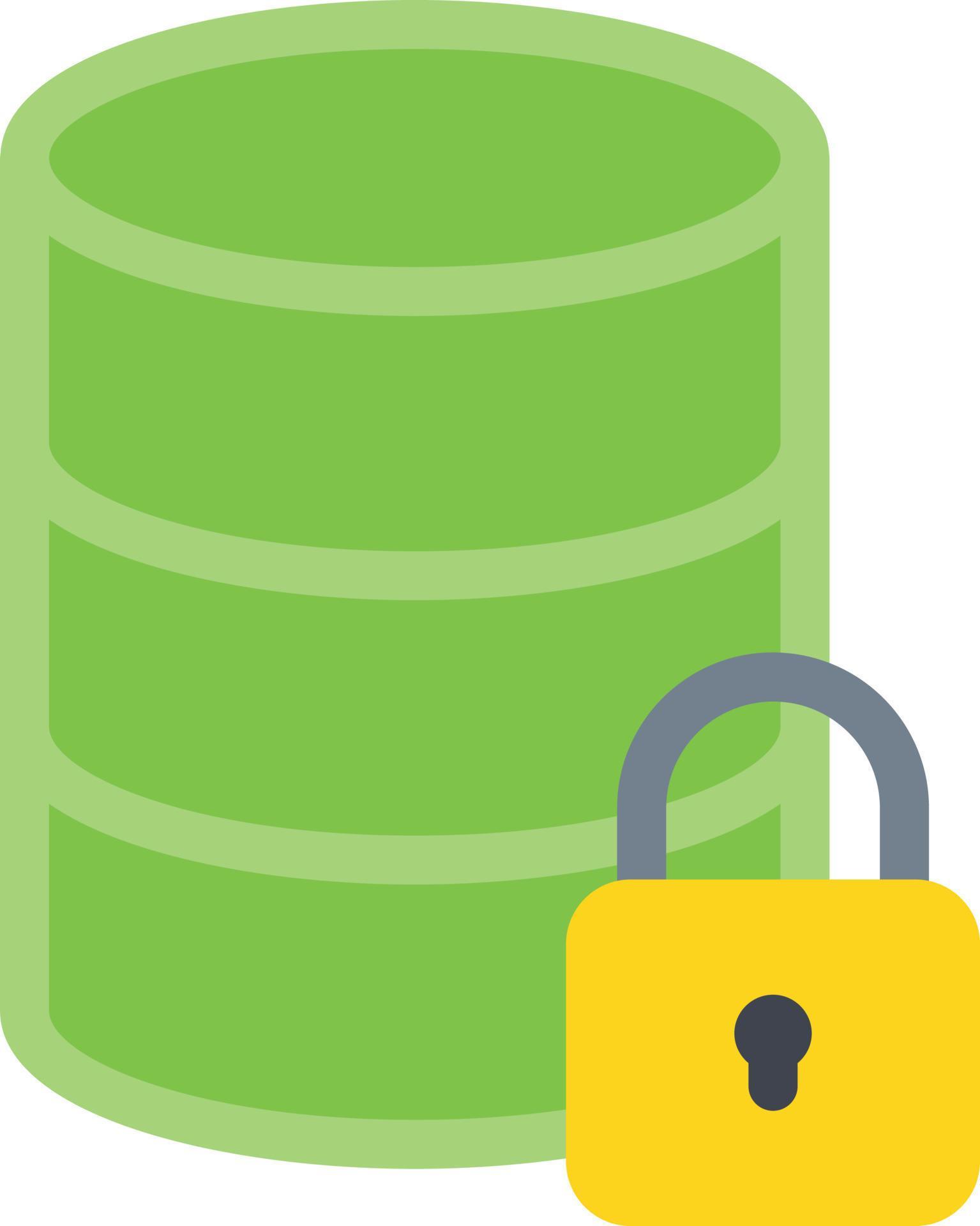 database lock vector illustration on a background.Premium quality
