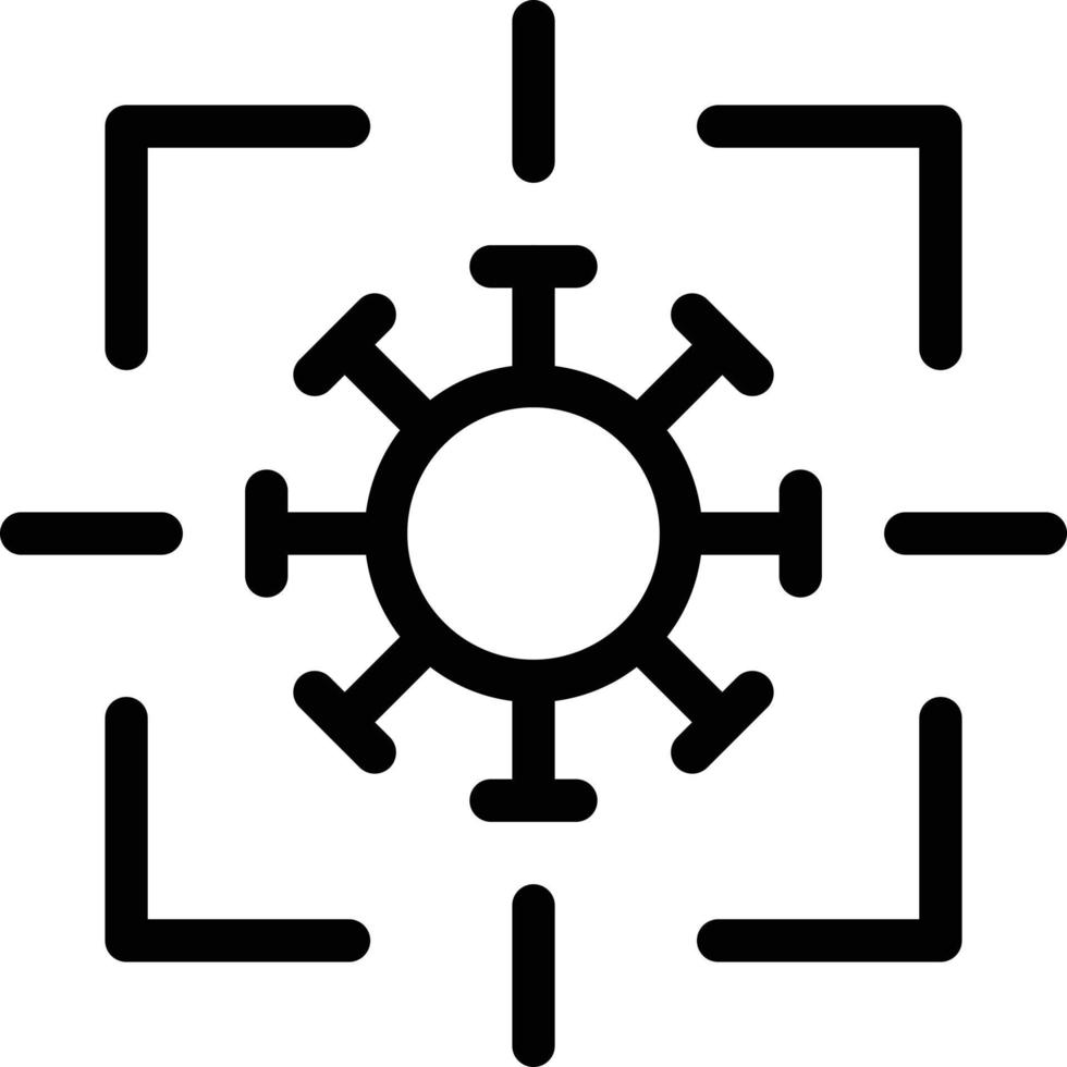 virus focus vector illustration on a background.Premium quality symbols.vector icons for concept and graphic design.