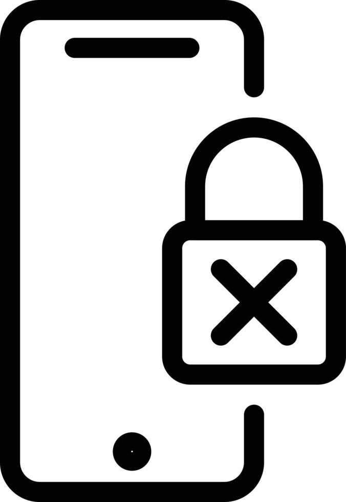 mobile lock vector illustration on a background.Premium quality symbols.vector icons for concept and graphic design.