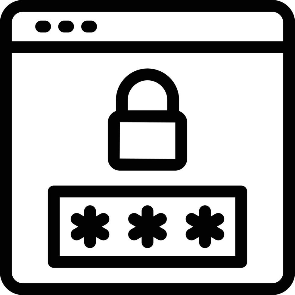 webpage password vector illustration on a background.Premium quality symbols.vector icons for concept and graphic design.