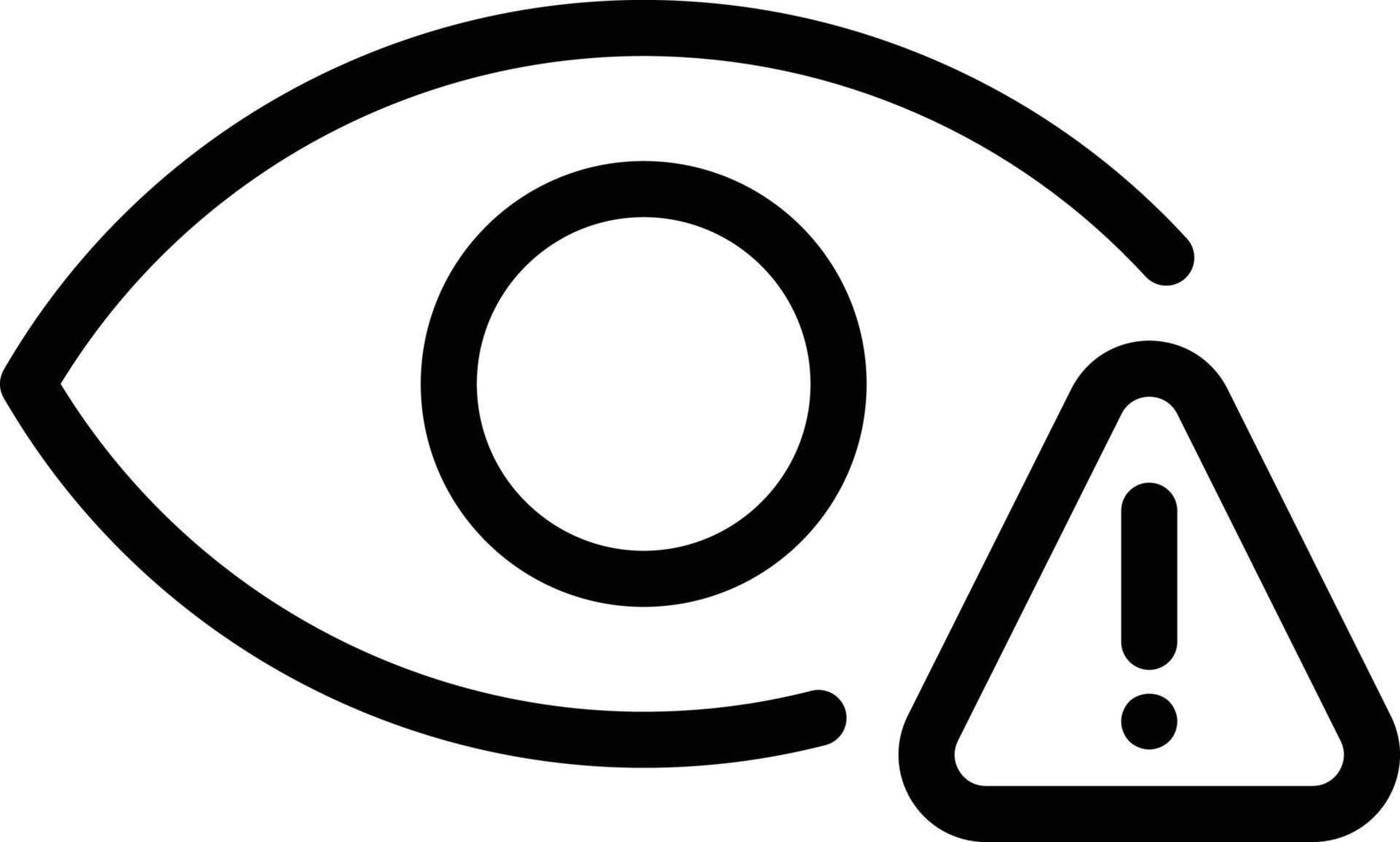 eye warning vector illustration on a background.Premium quality symbols.vector icons for concept and graphic design.