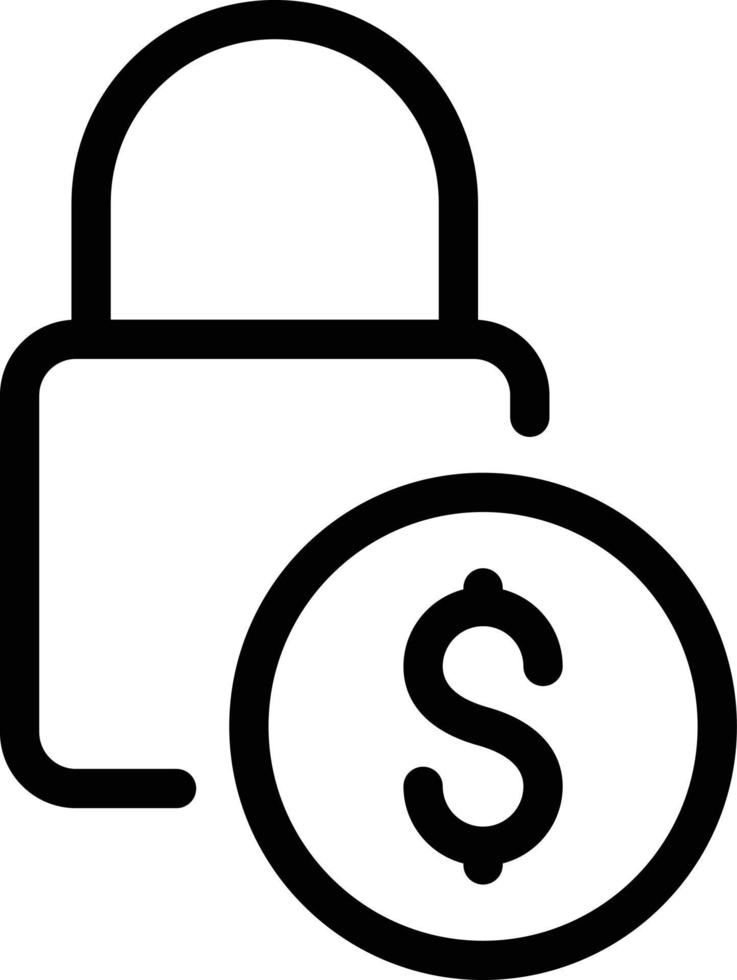 dollar lock  vector illustration on a background.Premium quality symbols.vector icons for concept and graphic design.