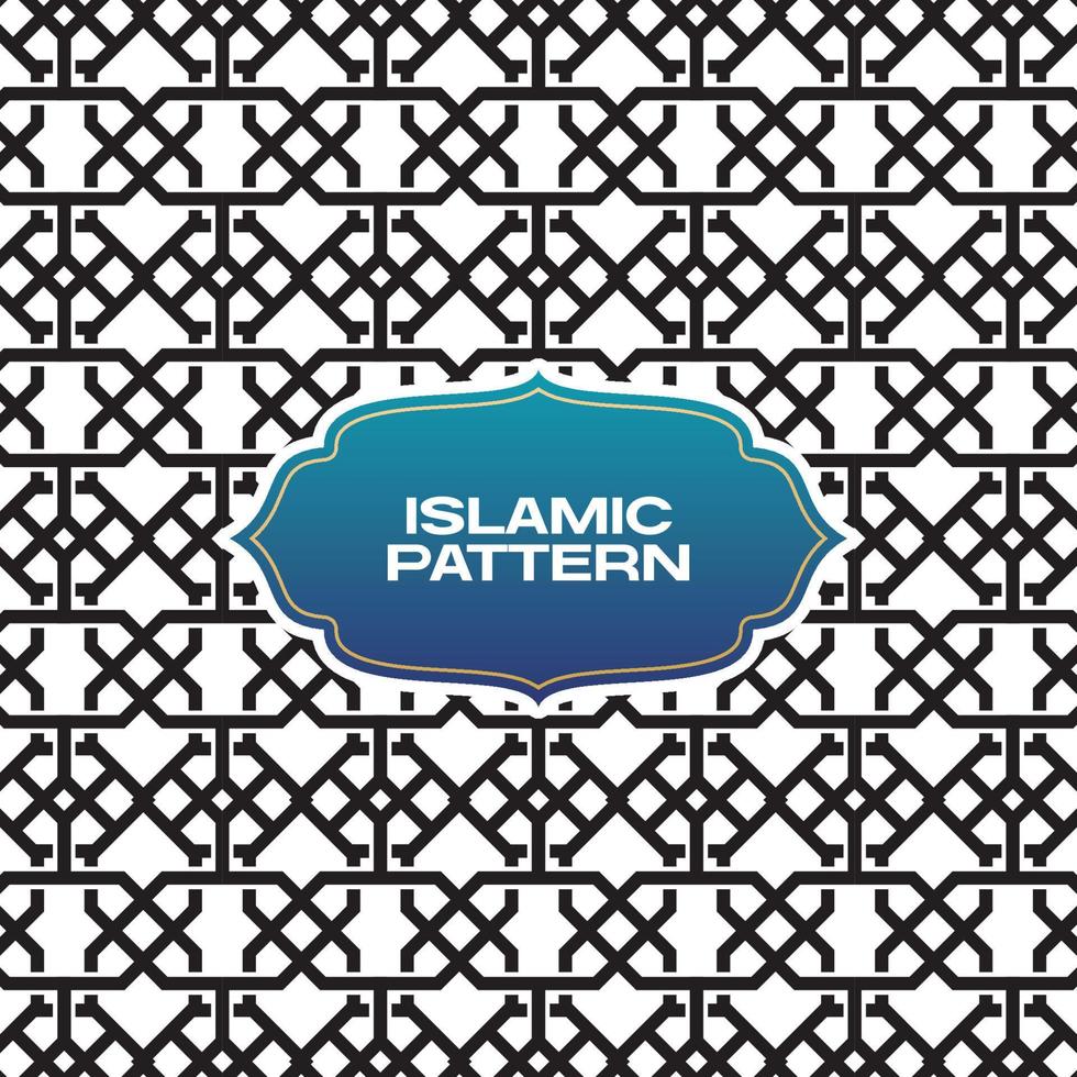 seamless islamic arabic geometric pattern vector art