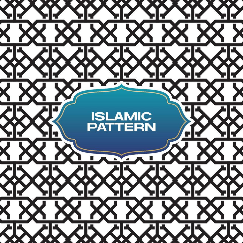 seamless islamic arabic geometric pattern vector art