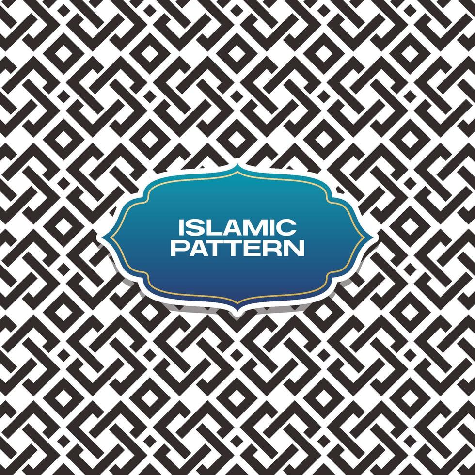 seamless islamic arabic geometric pattern vector art