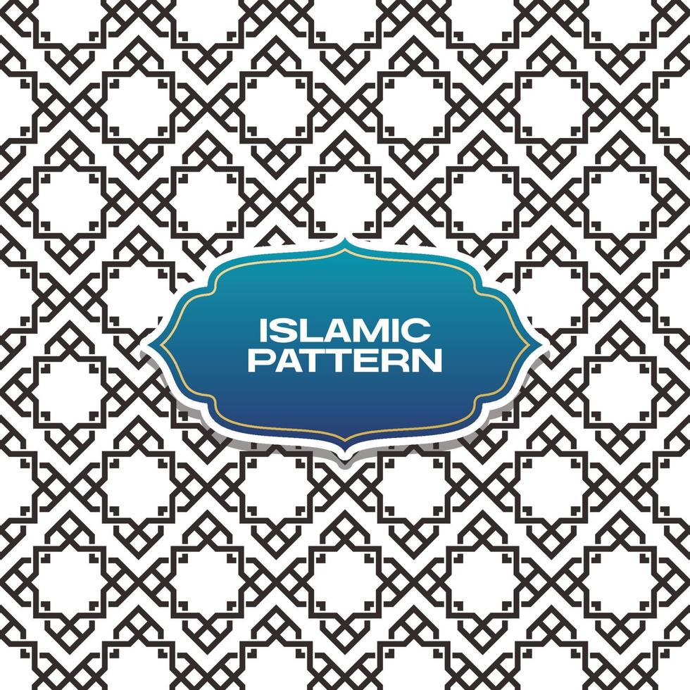 seamless islamic arabic geometric pattern vector art