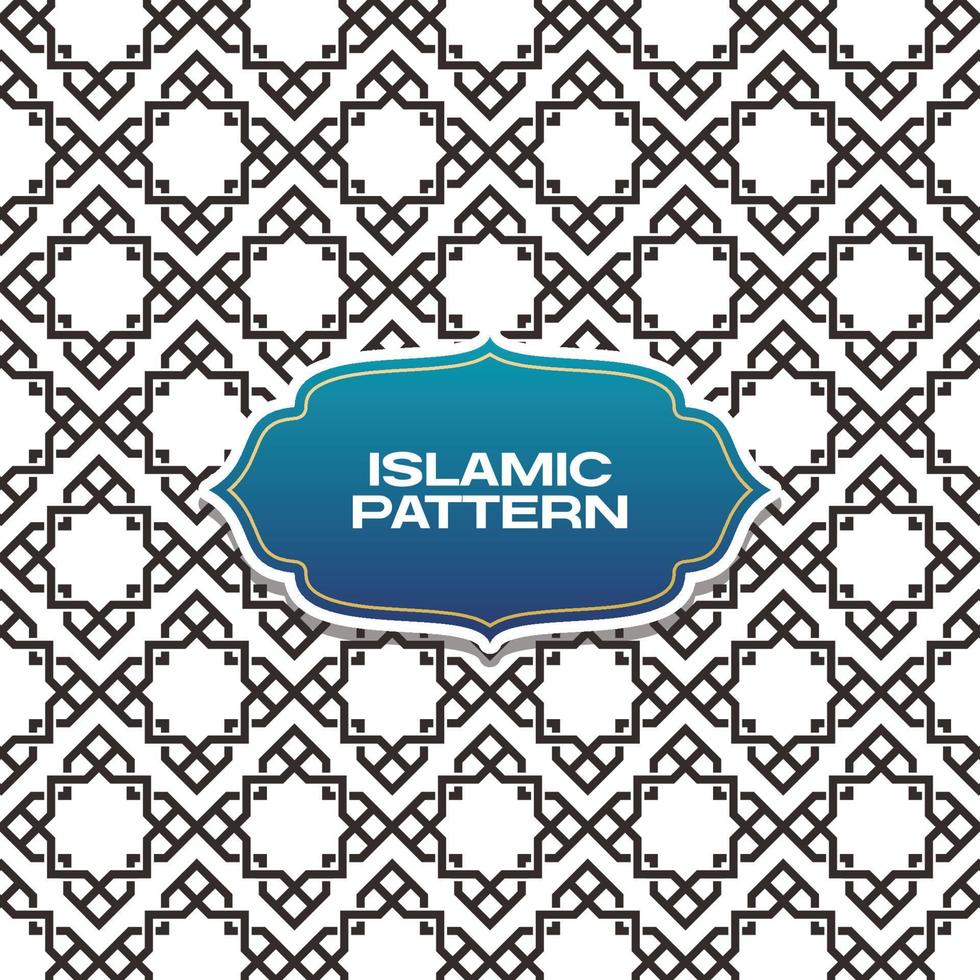 seamless islamic arabic geometric pattern vector art