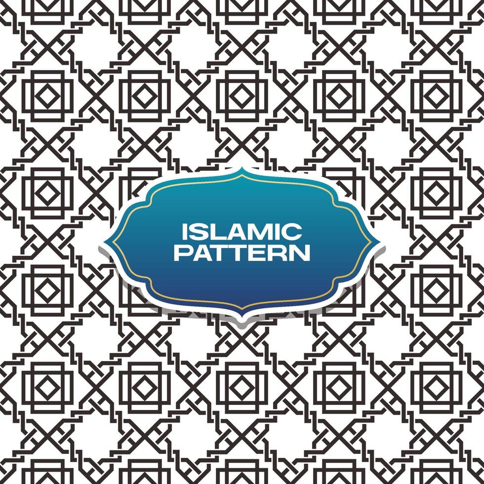 seamless islamic arabic geometric pattern vector art