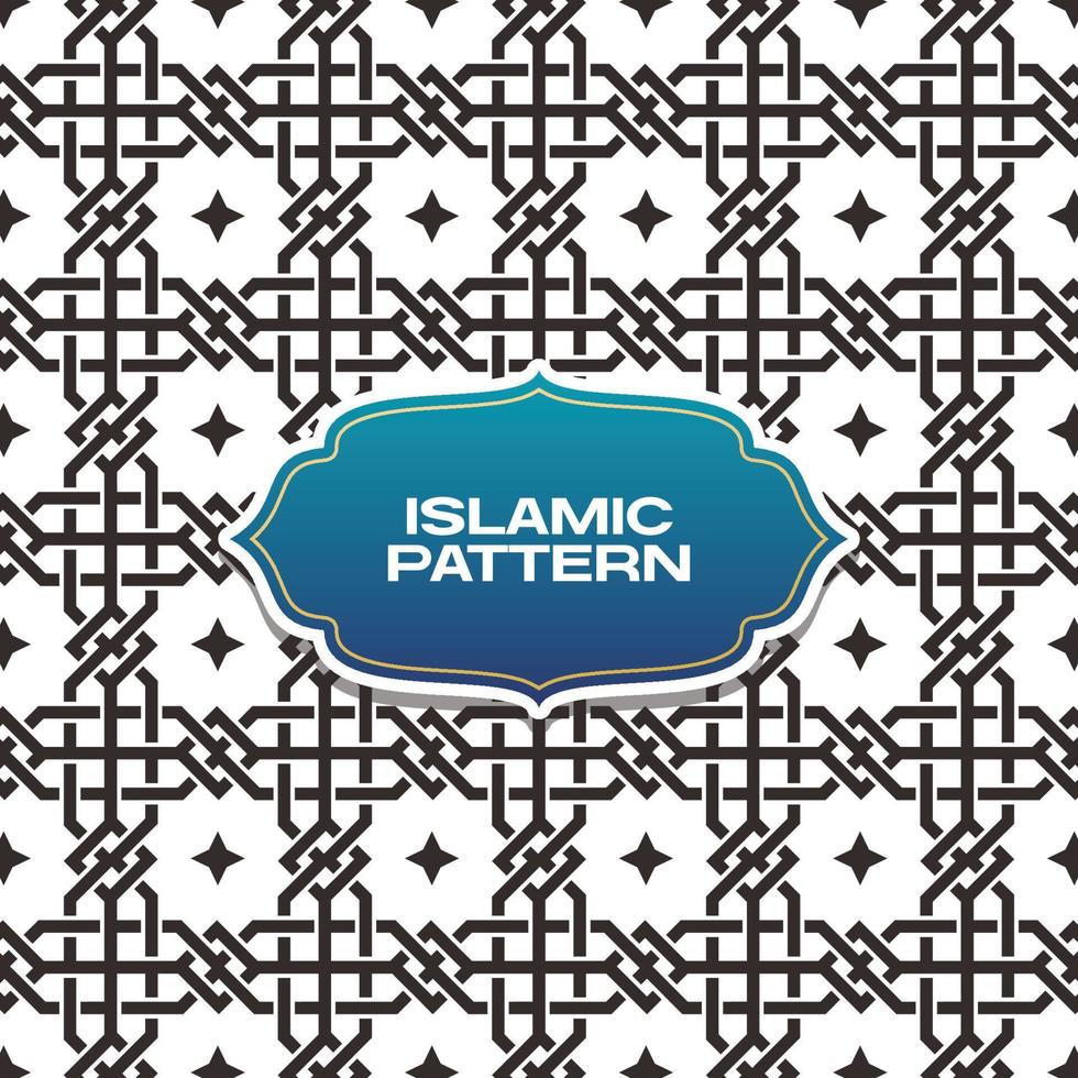 seamless islamic arabic geometric pattern vector art