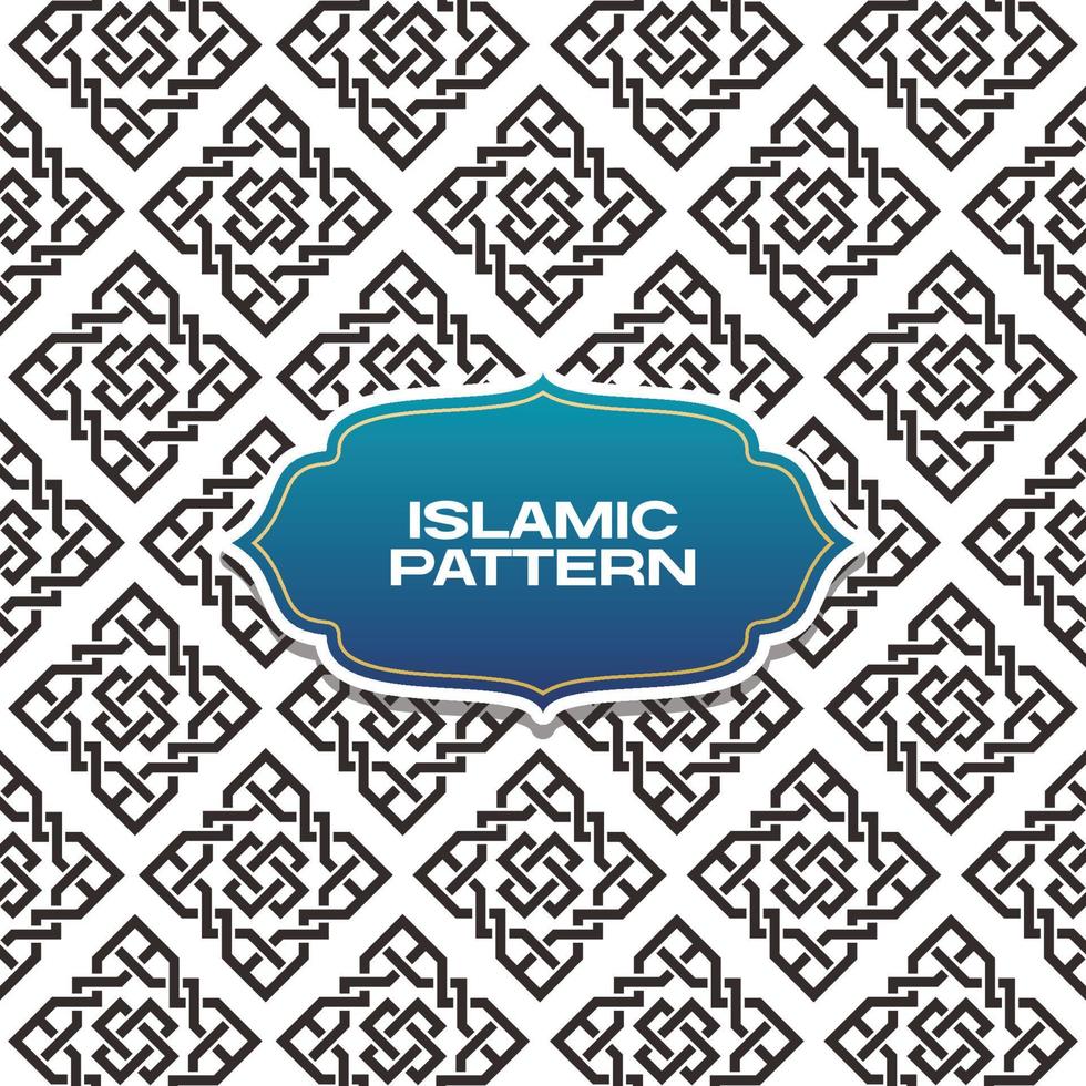 seamless islamic arabic geometric pattern vector art