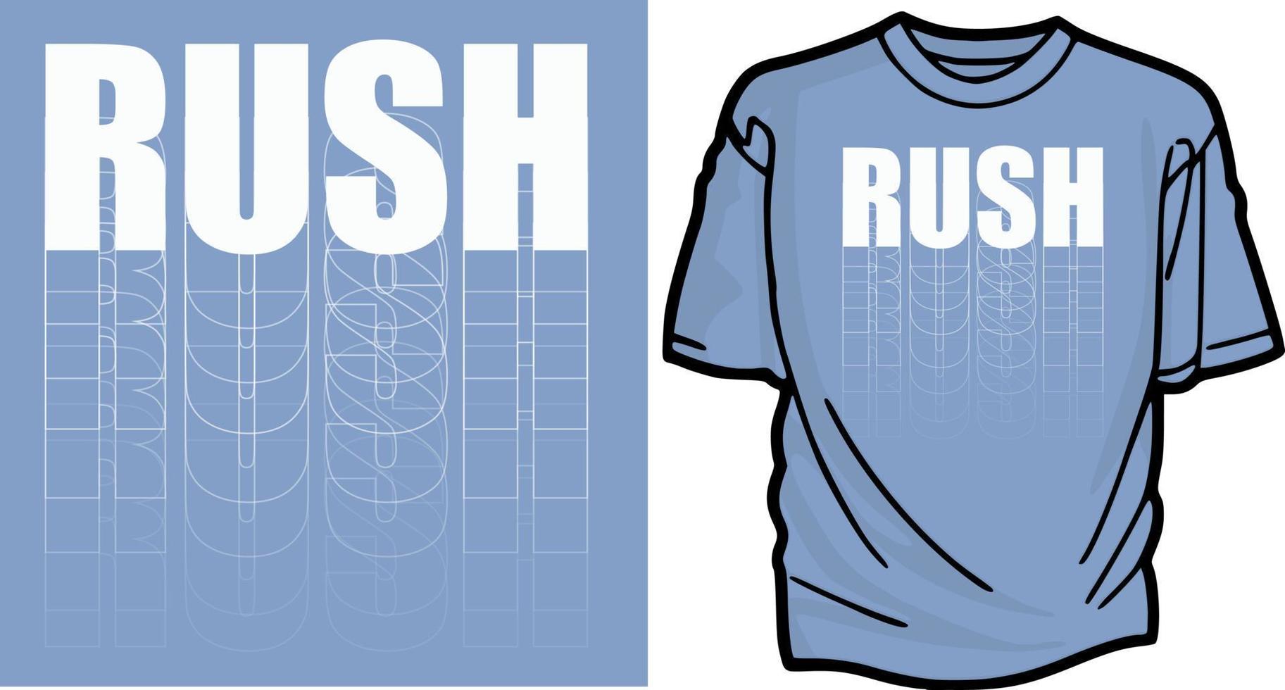 Rush t-shirt graphic vector file