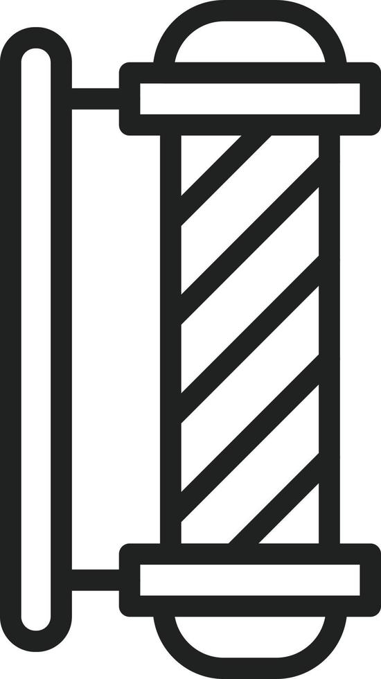 Barber Pole Line Icon vector
