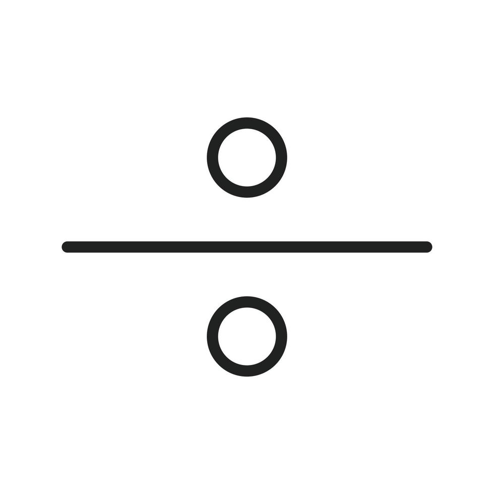 dividir línea icono vector