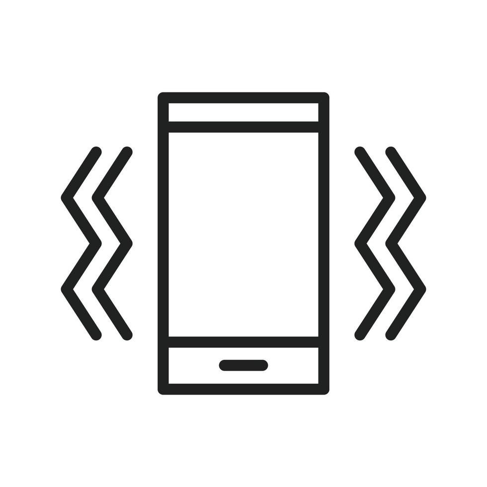 Vibration Mode Line Icon vector