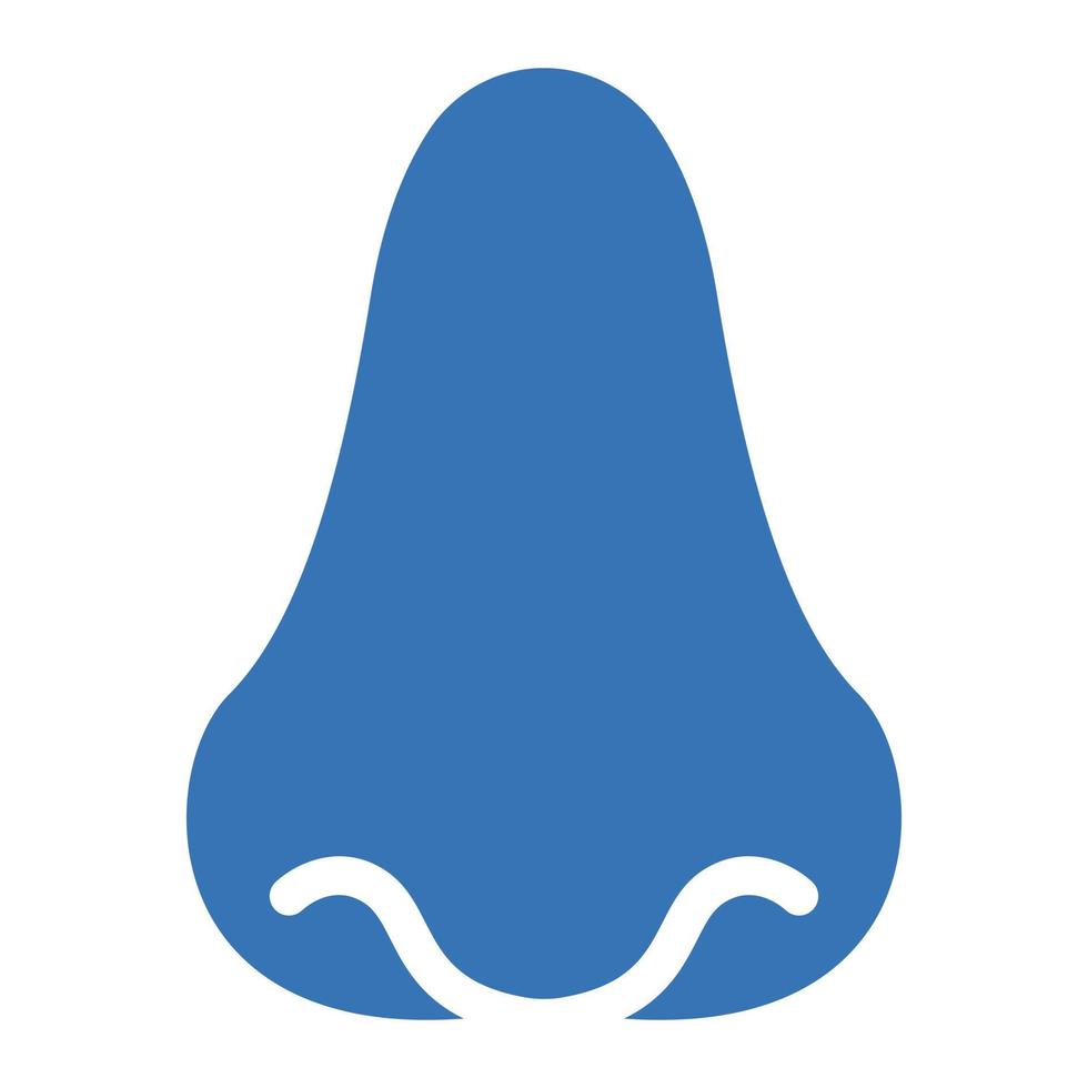 nose vector illustration on a background.Premium quality symbols.vector icons for concept and graphic design.