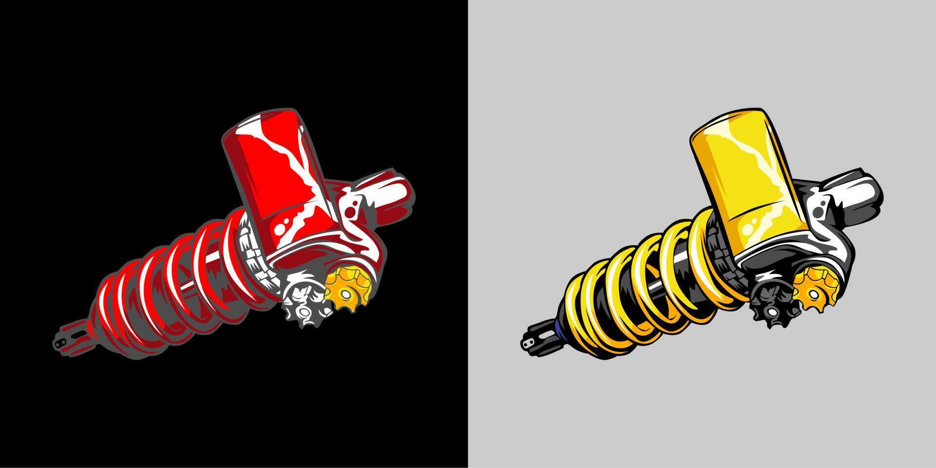 motorcycle shock vector design