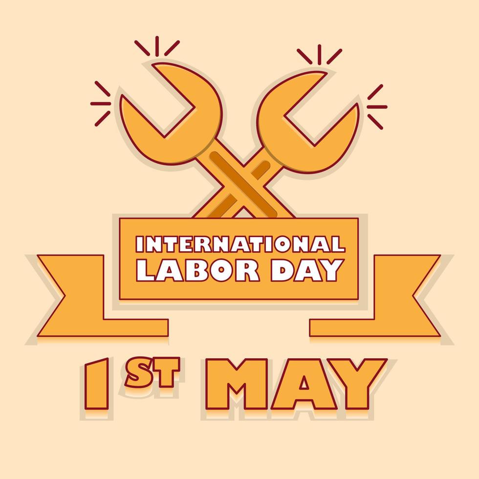 May day social media post design for celebrating international labor day for workers and employee empowerment vector