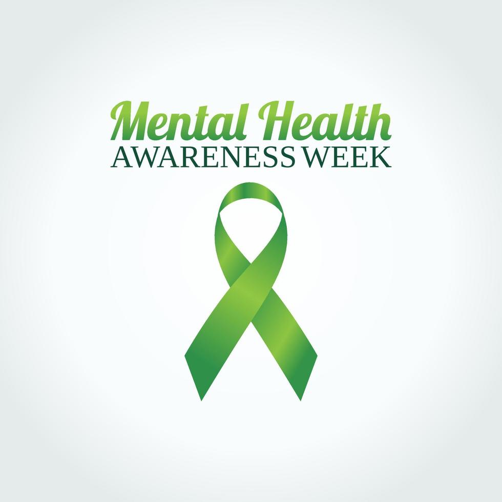 vector graphic of mental health awareness week good for mental health