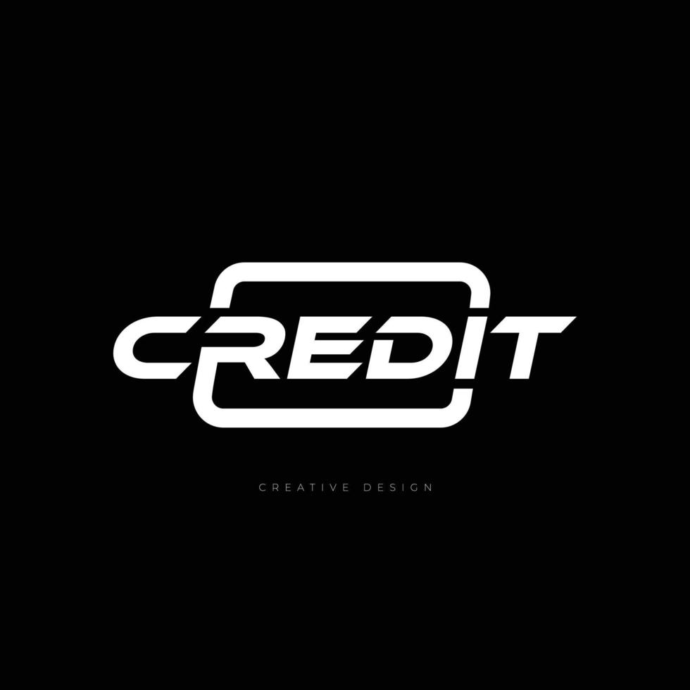 crédito negocio marca concepto diseño vector