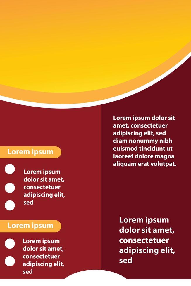 abstract brochure template background vector