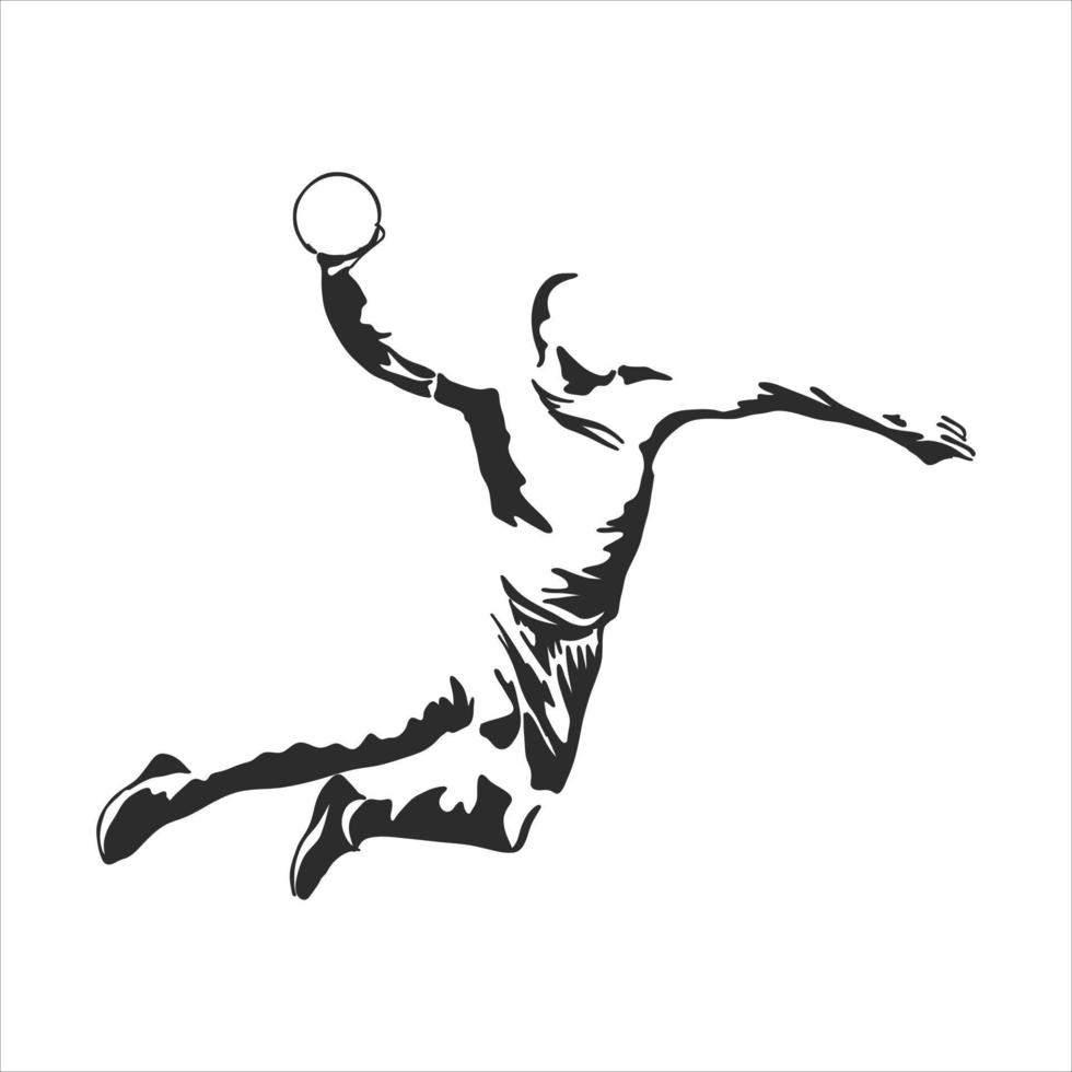 handball vector sketch