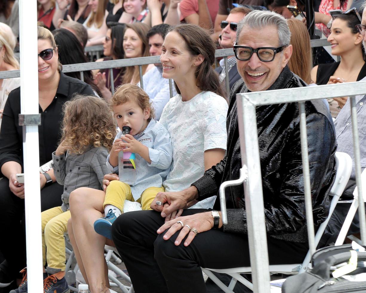 LOS ANGELES, JUN 14 - Charlie Ocean Goldblum, River Joe Goldblum, Jeff Goldblum, Emilie Livingston Goldblum at the ceremony honoring Jeff Goldblum with a Star on the Hollywood Walk of Fame on June 14, 2018 in Los Angeles, CA photo