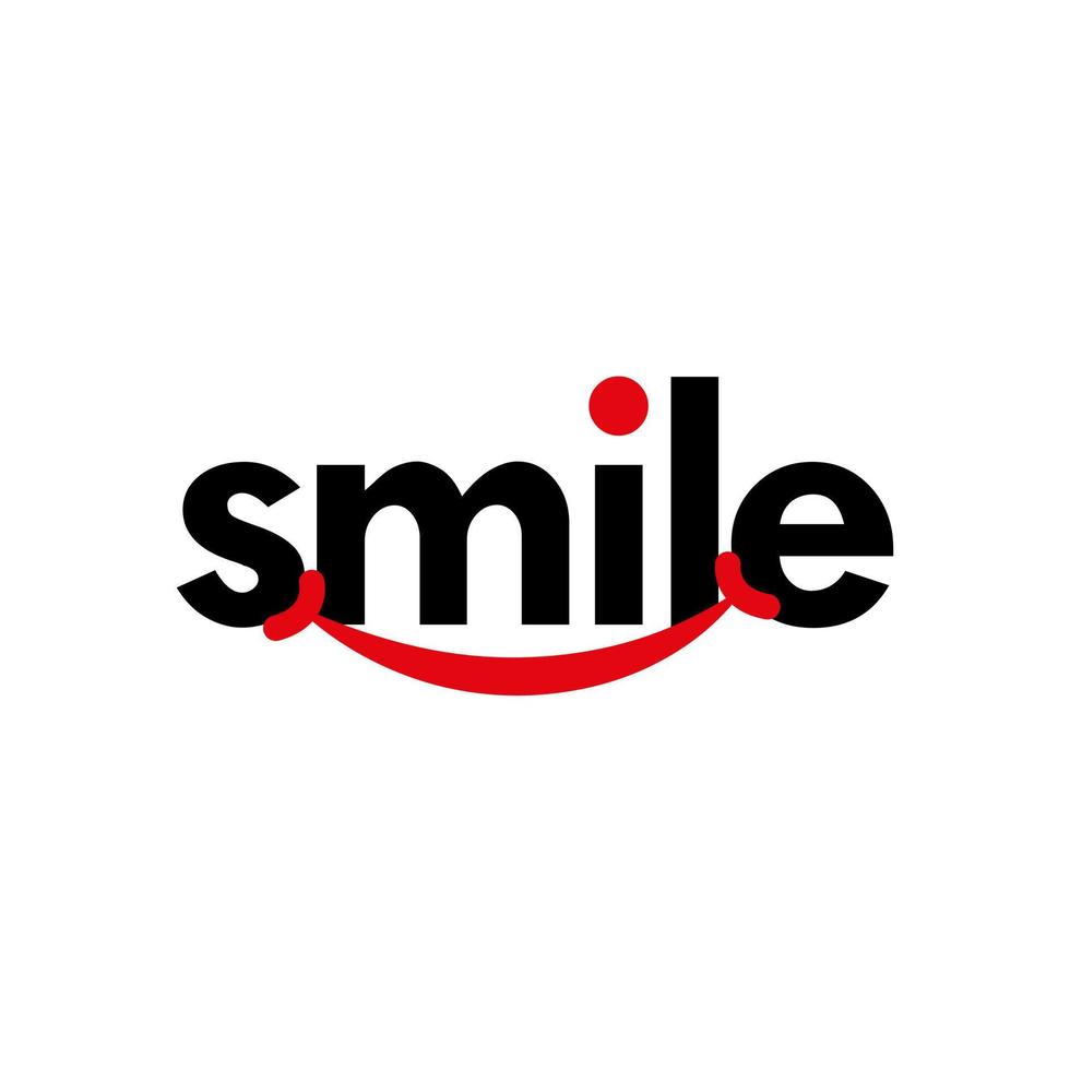 The Smile icon logo vector design