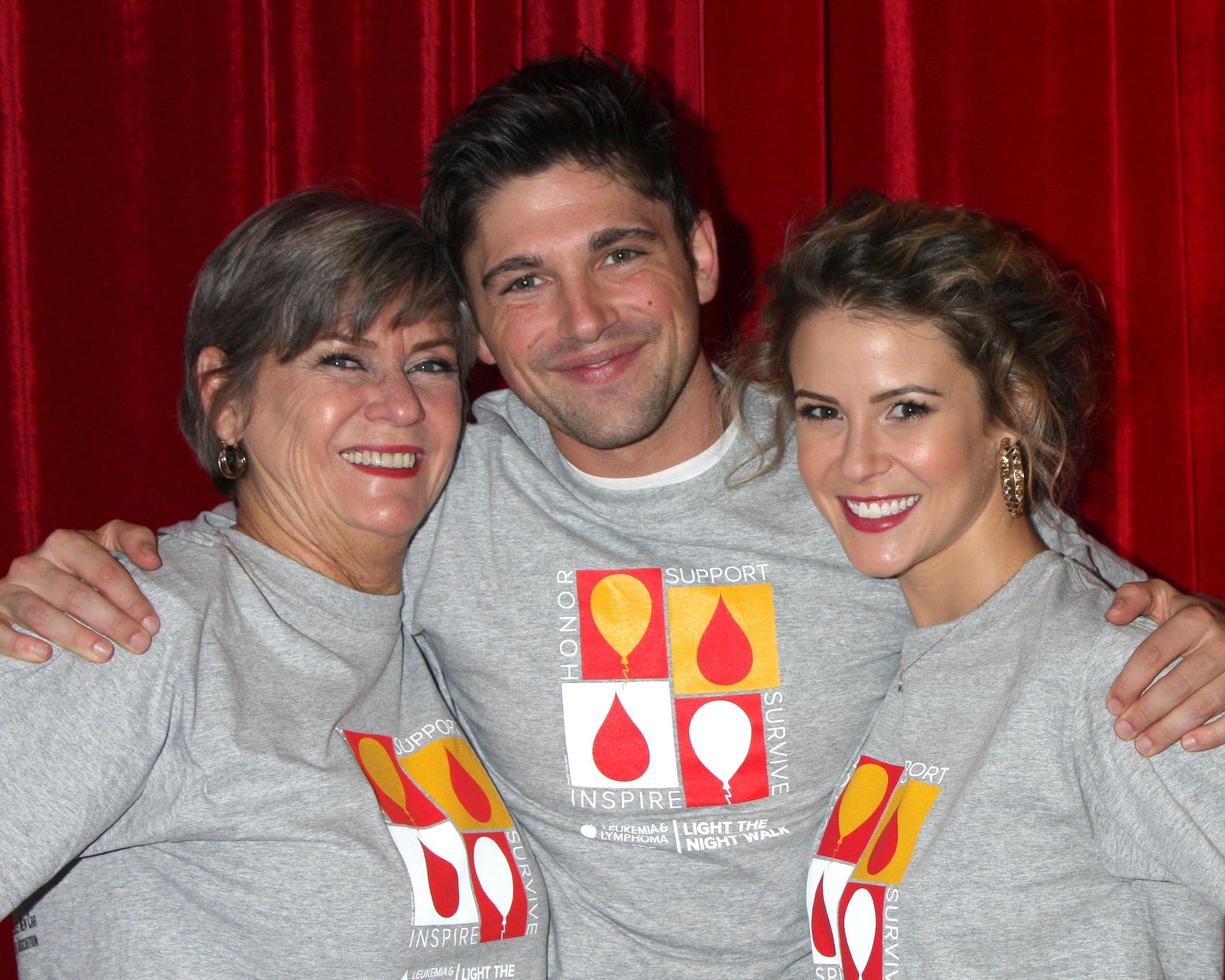 LOS ANGELES, OCT 6 - Char Griggs, Robert Adamson, Linsey Godfrey at the Light The Night The Walk to benefit the Leukemia-Lymphoma Society at Sunset-Gower Studios on October 6, 2013 in Los Angeles, CA photo