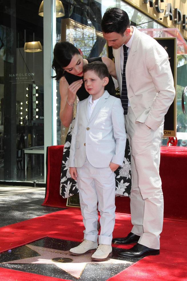 LOS ANGELES, MAY 1 -  Julianna Margulies, Kieran Lieberthal, Keith Lieberthal at the Julianna Margulies Hollywood Walk of Fame Star Ceremony at the Hollywood Boulevard on May 1, 2015 in Los Angeles, CA photo