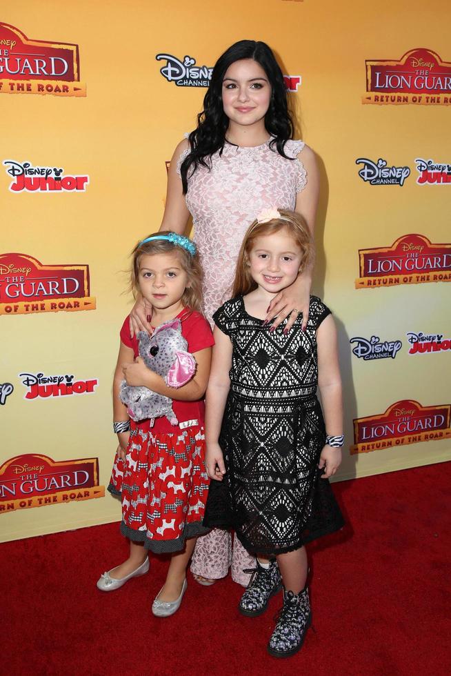 LOS ANGELES, NOV 14 - Ariel Winter, nieces at the The Lion Guard - Return Of The Roar Screening at the Walt Disney Studios on November 14, 2015 in Burbank, CA photo