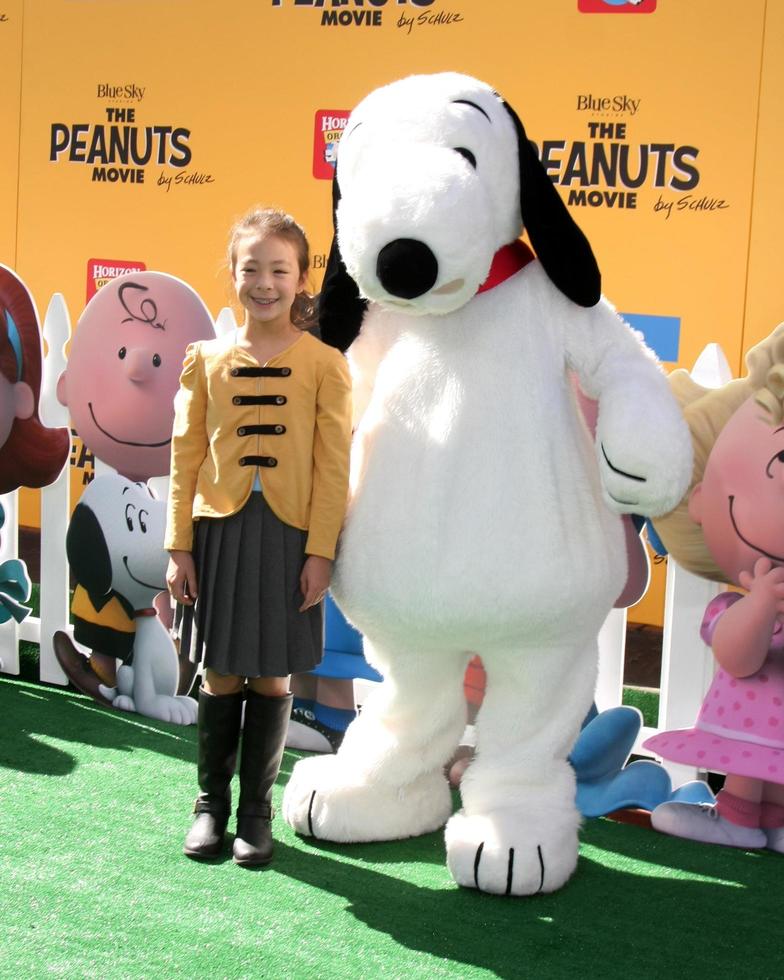 LOS ANGELES, NOV 1 - Aubrey Anderson-Emmons at the The Peanuts Movie Los Angeles Premiere at the Village Theater on November 1, 2015 in Westwood, CA photo
