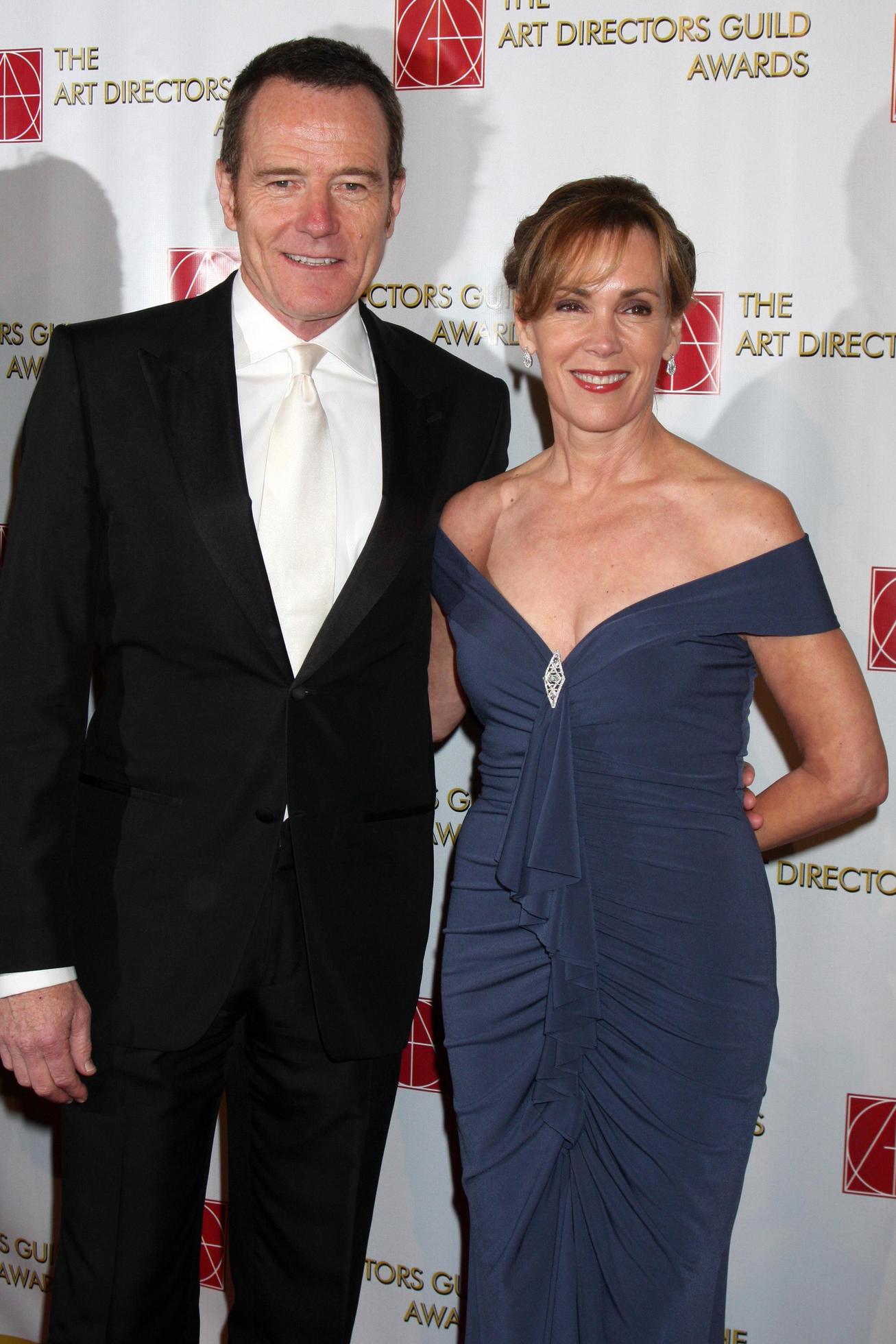 Bryan Cranston and his wife Robin Dearden arriving at the Art Director