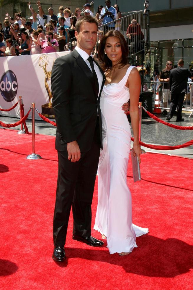 Cameron Mathison and wife arriving at the Daytime Emmys 2008 While working for Soapnet at the Kodak Theater in Hollywood, CA on June 20, 2008 photo