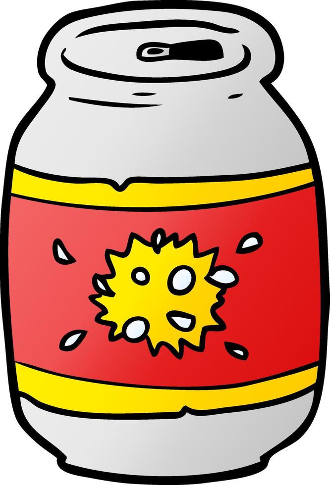 cartoon can of soda vector